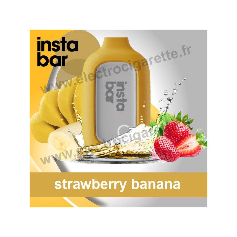 Strawberry Banana - Instabar - Vape Pen - Cigarette jetable