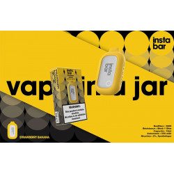 Strawberry Banana - Instabar - Vape Pen - Cigarette jetable - Boite