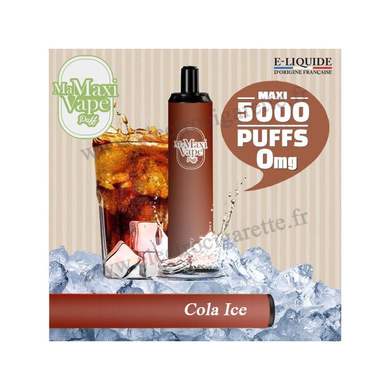 Cola Ice - Ma maxi vape - 5000 puffs - Vape Pen - Cigarette jetable - Sans Nicotine