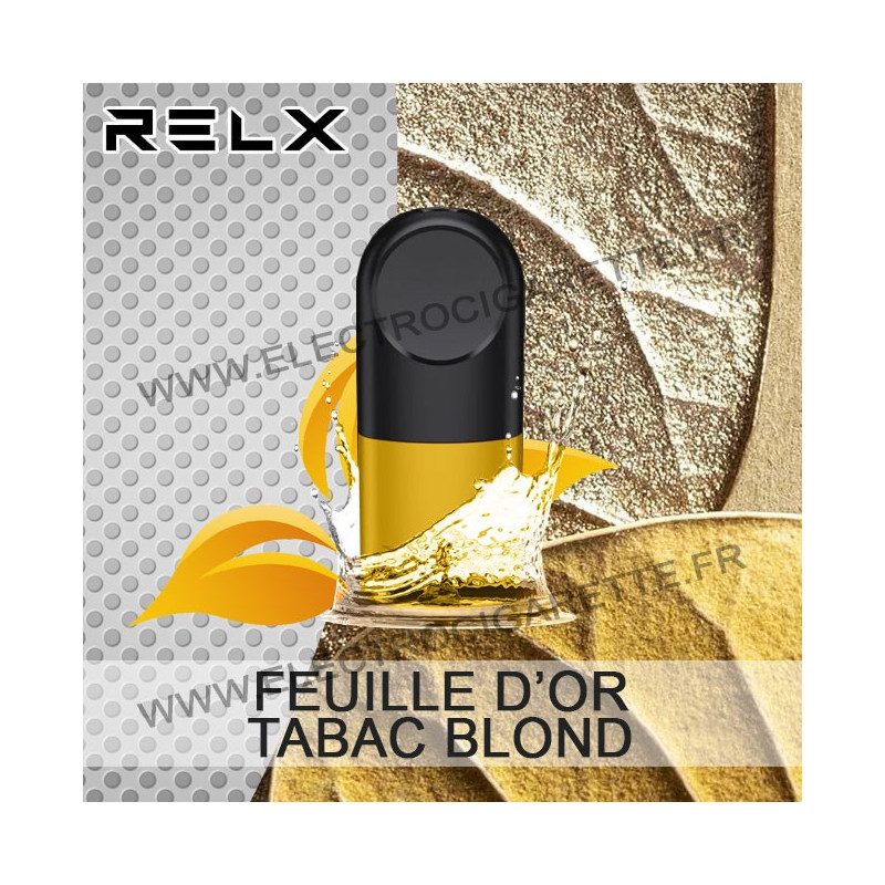 Capsule Pod Infinity - Feuille d'or - Tabac Blond - Relx