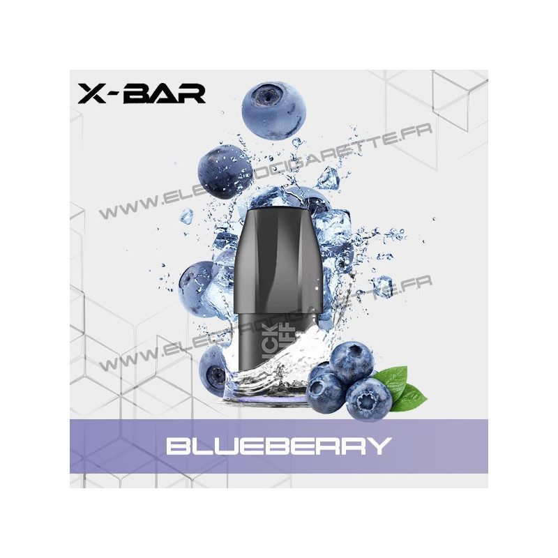 Pod Blueberry - Myrtille Fraiche - X-Bar Click Puff - Cartouche Pod