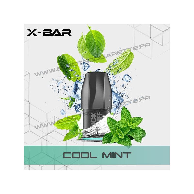 Pod Cool Mint - Menthe Fraiche - X-Bar Click Puff - Cartouche Pod