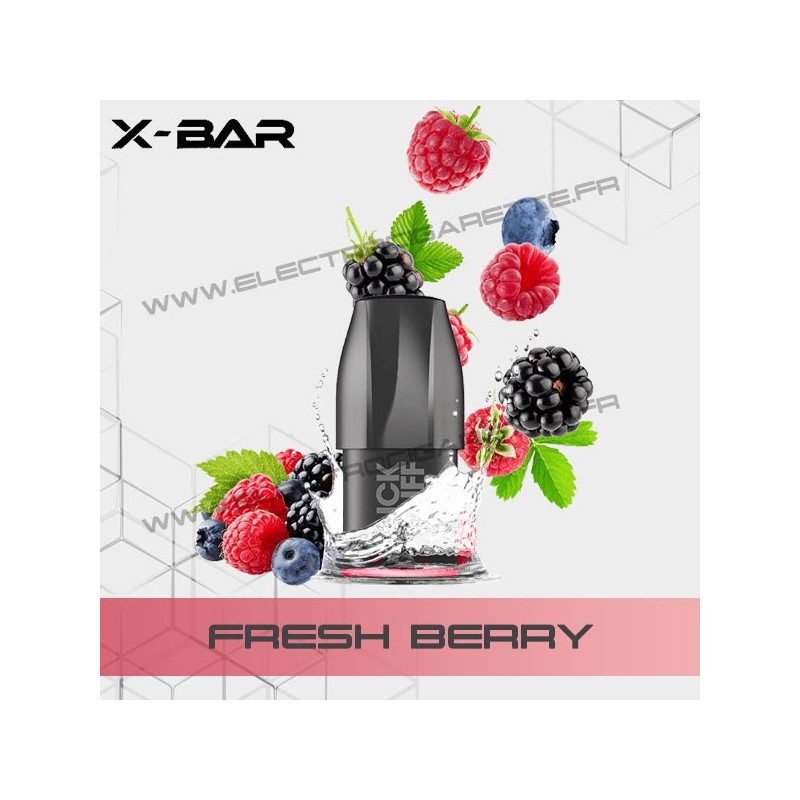 Pod Fresh Berry - Fruits Rouges Frais - X-Bar Click Puff - Cartouche Pod