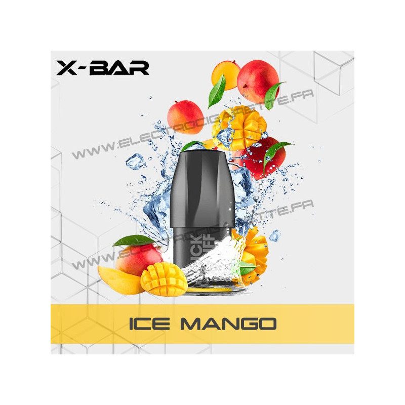 Pod Ice Mango - Mangue Glacée - X-Bar Click Puff - Cartouche Pod