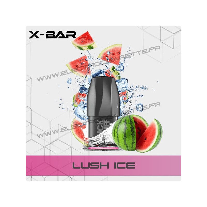 Pod Lush Ice - Pastèque Glacée - X-Bar Click Puff - Cartouche Pod