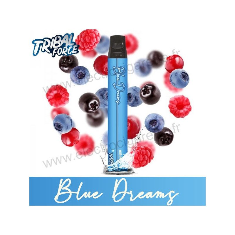 Blue Dreams - Tribal Force - Air Puff 600 - Vape Pen - Cigarette jetable