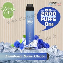 Framboise Bleue Glacée - Ma mega vape - Vape Pen - Cigarette jetable