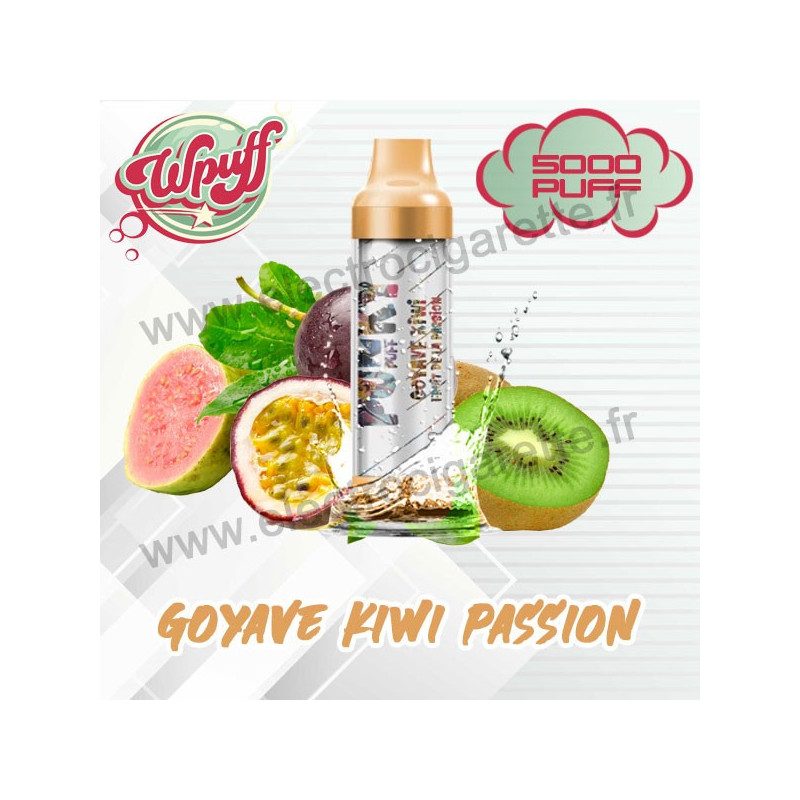 Goyave Kiwi Passion - Wpuff - Punky - 5000 Puffs - Vape Pen - Cigarette jetable