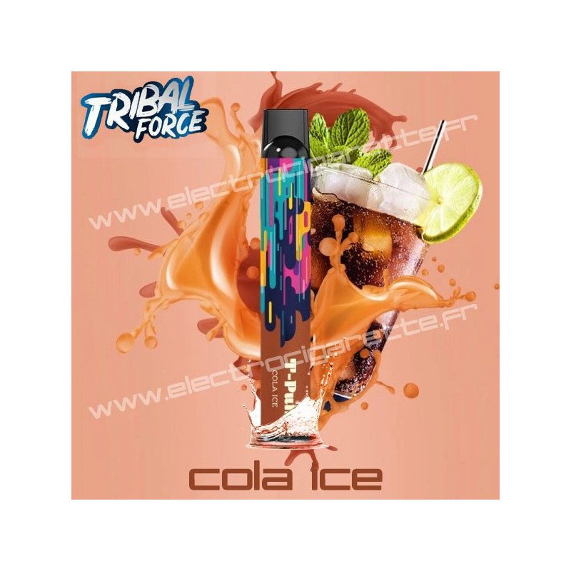 Cola Ice - Tribal Force - T-Puff Mesh 600 - Vape Pen - Cigarette jetable