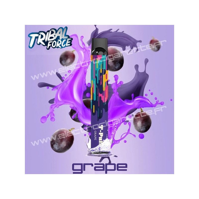 Grape - Tribal Force - T-Puff Mesh 600 - Vape Pen - Cigarette jetable