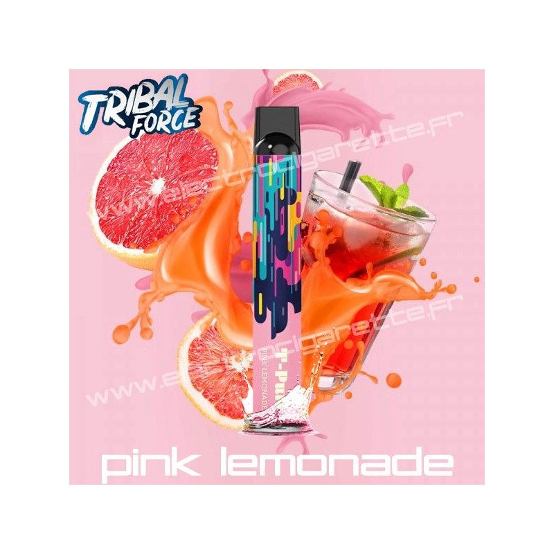 Pink Lemonade - Tribal Force - T-Puff Mesh 600 - Vape Pen - Cigarette jetable