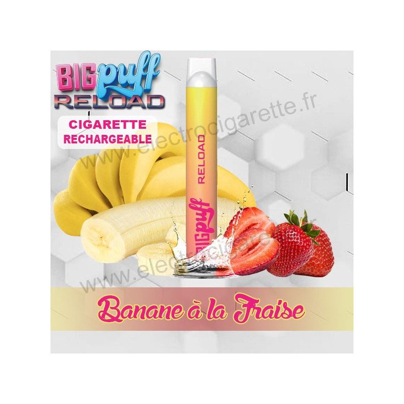 Kit Fraise Grenadine - Big Puff Reload - Vape Pen - Cigarette rechargeable - 600 puffs