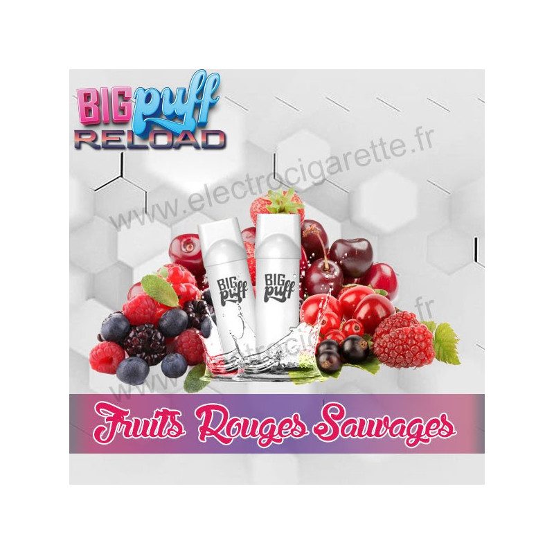 Pod Fruits Rouges Sauvages - Big Puff Reload - Vape Pen - Pod Jetable - 600 puffs