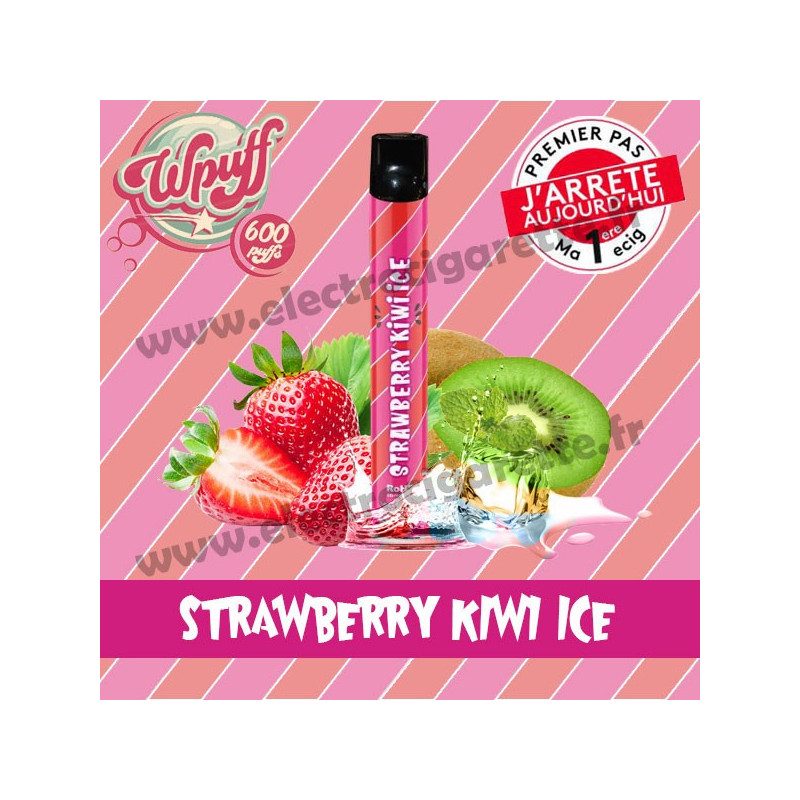 Strawberry Kiwi Ice - Wpuff - Vape Pen - Cigarette jetable