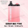 Kit Pod Gobar Max Pink - 10000 - 700mah - 15ml - Vapefly