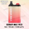 Kit Pod Gobar Max Red - 10000 - 700mah - 15ml - Vapefly