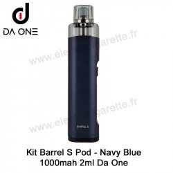 Kit Barrel - S Pod - 1000mah - 2ml - Da One - Couleur Navy Blue