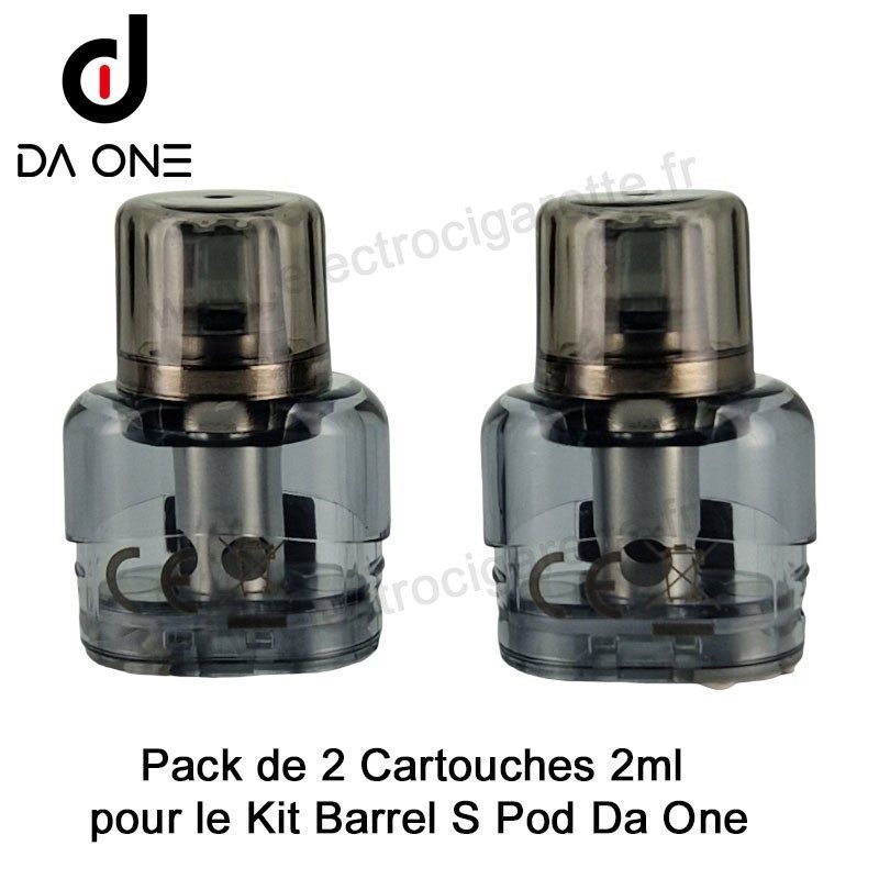 Pack de 2 x Cartouches 2ml pour le Kit Barrel S Pod - Da One