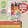 Pack découverte 2 - Ma mega vape - Vape Pen - Cigarette jetable - 2000 Puffs