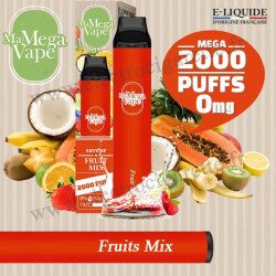 Fruit Mix - Ma mega vape - Vape Pen - Cigarette jetable - Sans Nicotine