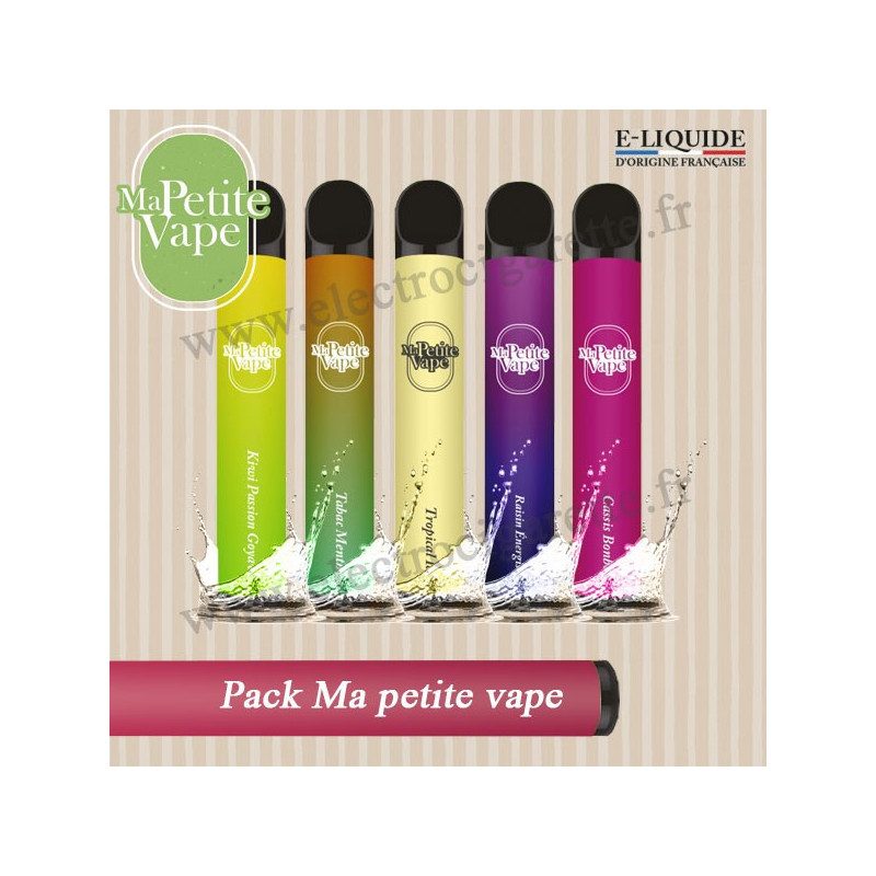 Pack Découverte - Ma petite vape - Vape Pen - Cigarette jetable