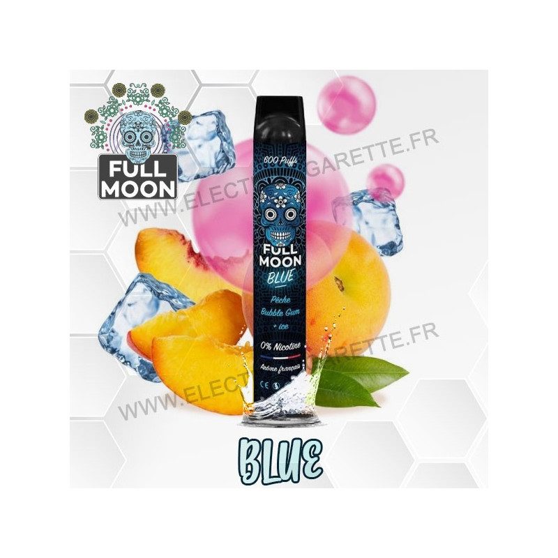Blue - Full Moon - 600 Puff - Vape Pen - Cigarette jetable