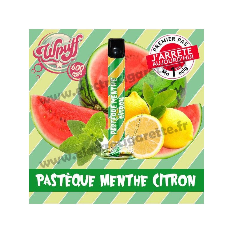 Pastèque Menthe Citron - Wpuff - Vape Pen - Cigarette jetable