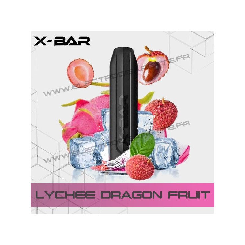 Lychee Dragon Fruit - X-Bar - Vape Pen - Cigarette jetable