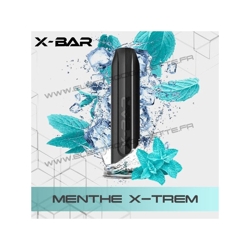 Menthe X-TREM - X-Bar - Vape Pen - Cigarette jetable