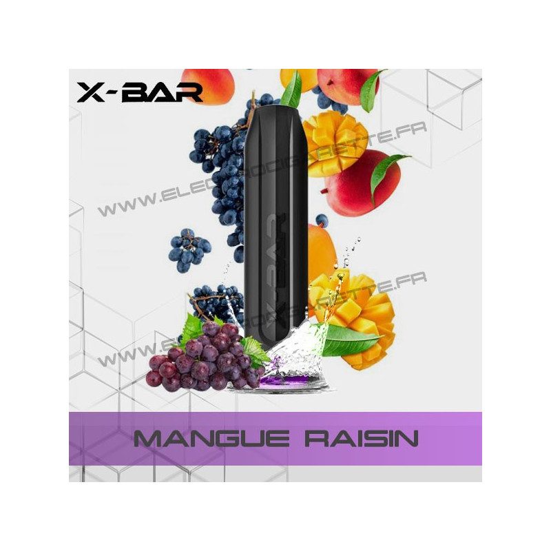 Mangue Raisin - X-Bar - Vape Pen - Cigarette jetable
