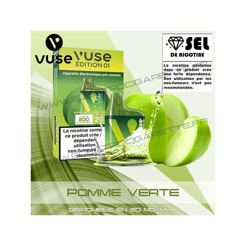 VUSE Pomme Verte - PUFF BOX - 800 puffs