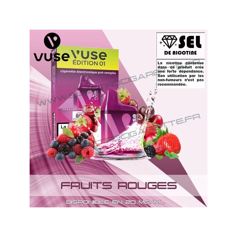 VUSE Fruits Rouges Intense - PUFF BOX - 800 puffs