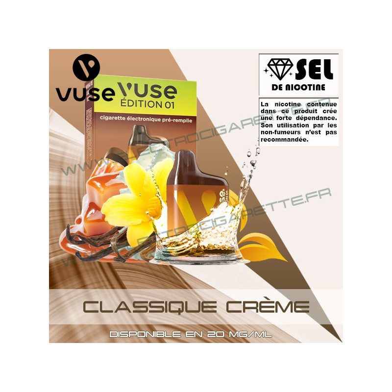 VUSE Classique Crème - PUFF BOX - 800 puffs