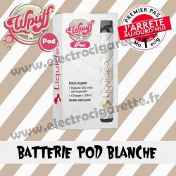 Batterie Wpuff Pod - Une cigarette jetable - Liquideo - Couleur Blanche