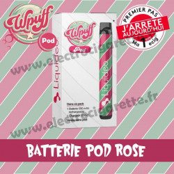 Batterie Wpuff Pod - Une cigarette jetable - Liquideo - Couleur Rose