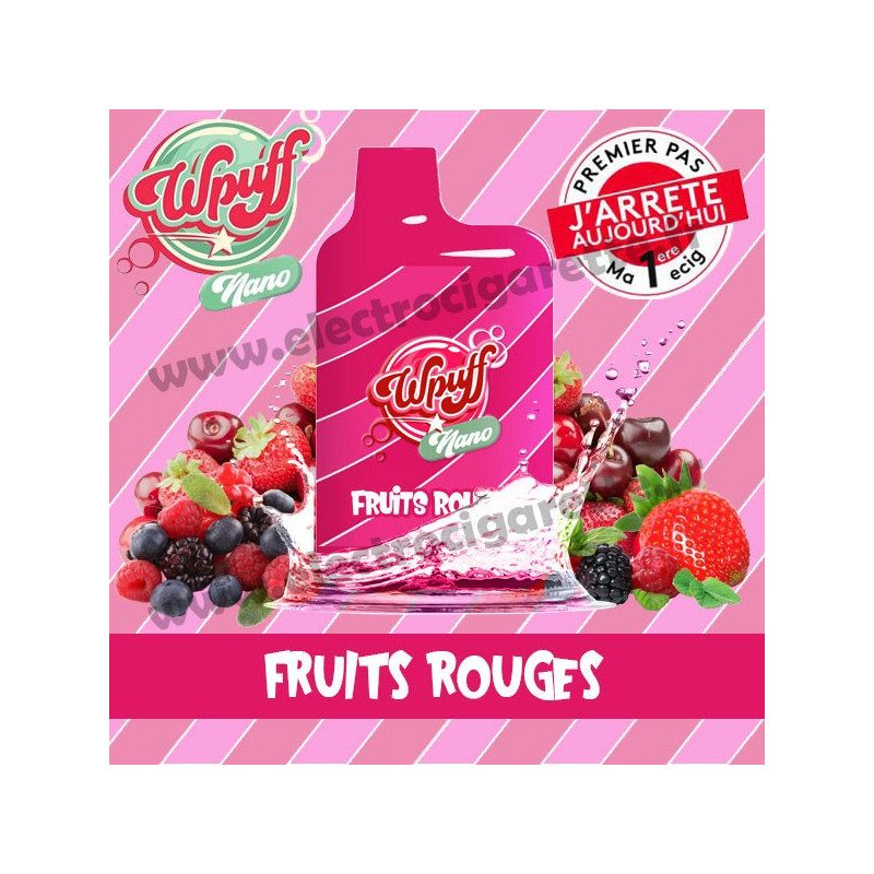 Fruits Rouges - Wpuff Nano - Vape Pen - Cigarette jetable