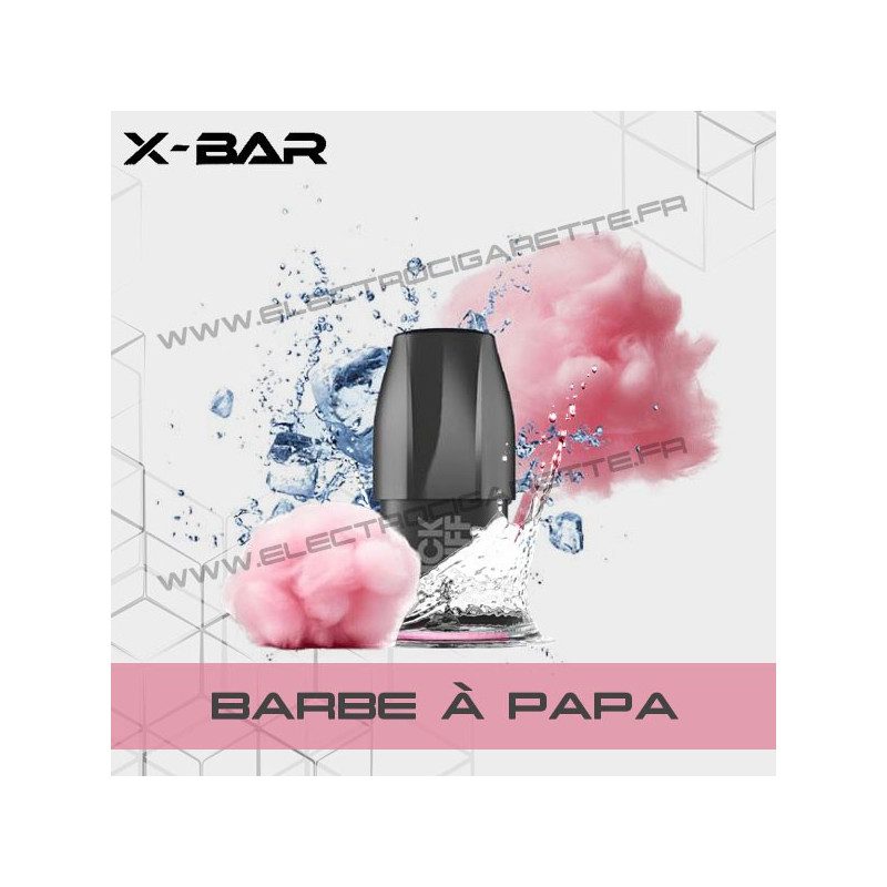 Barbe à Papa - X-Bar Click Puff - Cartouche Pod