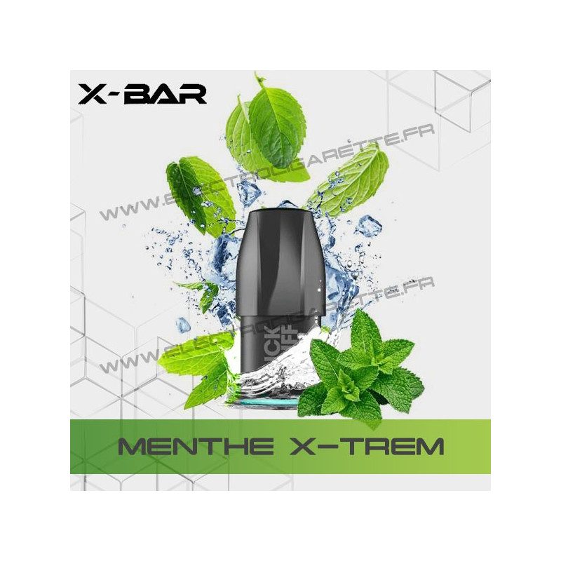 Menthe X-Trem - X-Bar Click Puff - Cartouche Pod