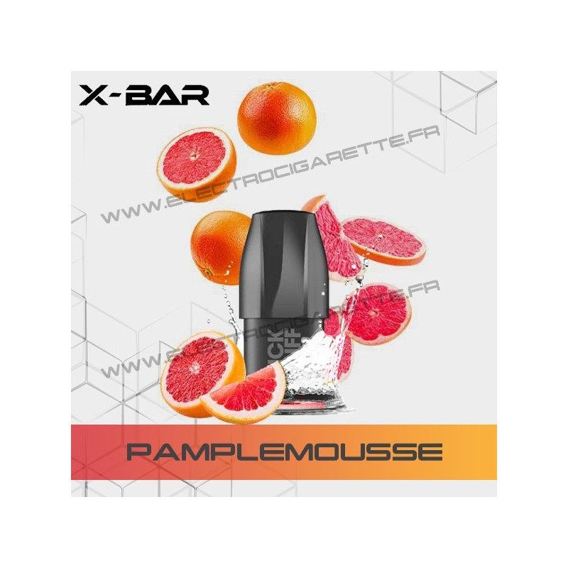 Pamplemousse - X-Bar Click Puff - Cartouche Pod