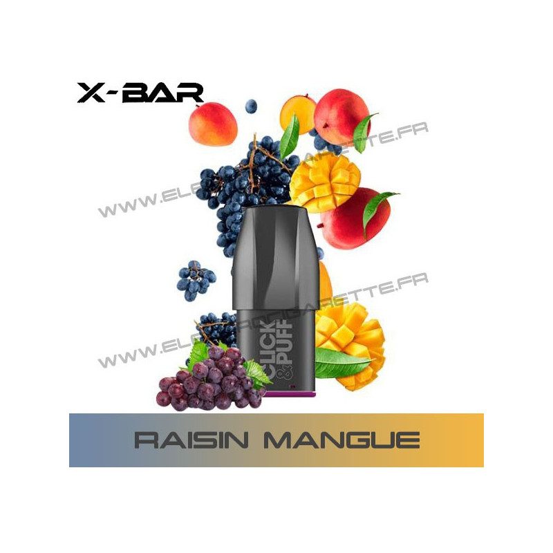 Raisin Mangue - X-Bar Click Puff - Cartouche Pod