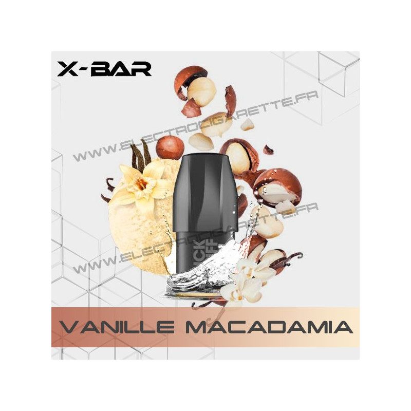 Vanille Macadamia - X-Bar Click Puff - Cartouche Pod
