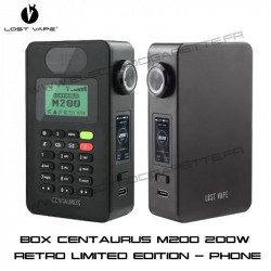 Box Centaurus M200 200W - Rétro Phone Limited Edition - Face et Dos - Lost Vape