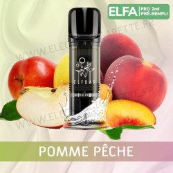 Pomme Pêche - 2 x Capsules Pod Elfa Pro par Elf Bar - 2ml - Vape Pen