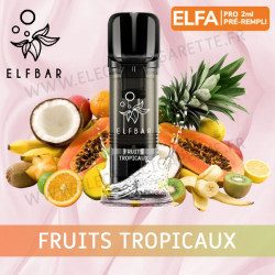 Fruits tropicaux - 2 x Capsules Pod Elfa Pro par Elf Bar - 2ml - Vape Pen