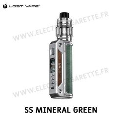Kit Thelema Solo - 100W - 5ml - Lost Vape - Couleur SS Mineral Green