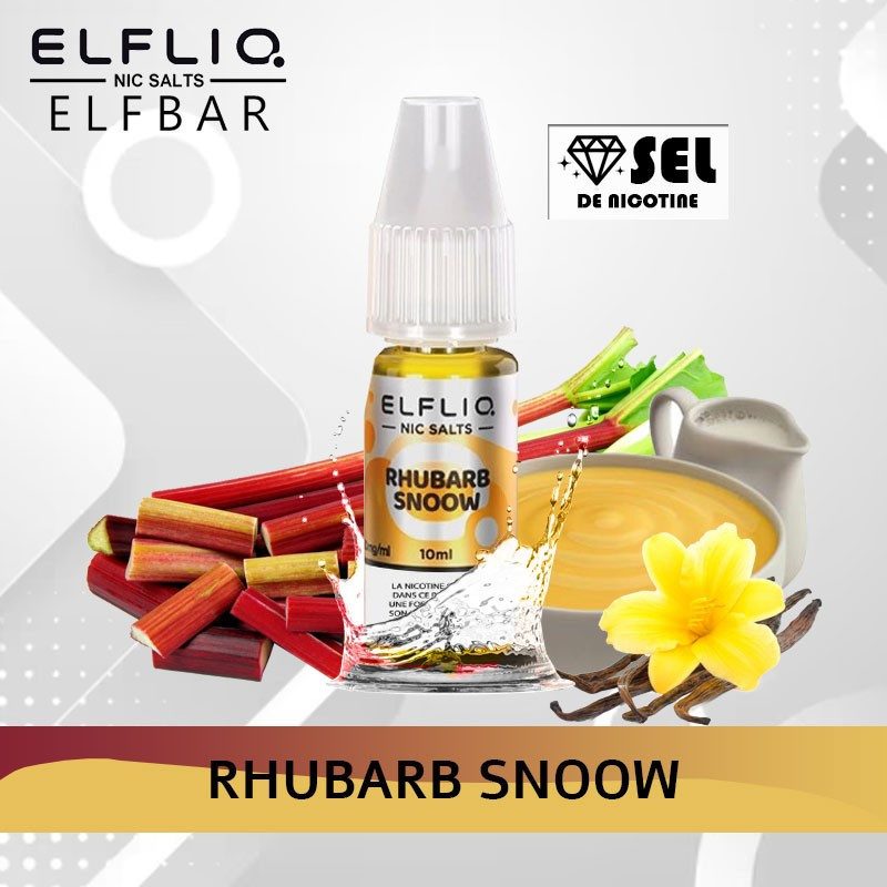Rhubarb Snoow - Elfliq - Elfbar - 10ml - Recharge eliquide