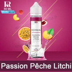 Passion Pêche Litchi - ShortFill - Roykin - ZHC 50 ml