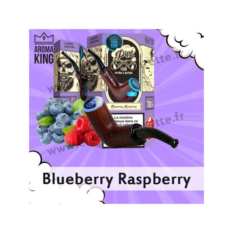 Blueberry Raspberry - Pipe Hipster - Aroma King - Vape Pen - Cigarette jetable - 700 puffs
