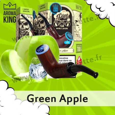 Green Apple - Pipe Hipster - Aroma King - Vape Pen - Cigarette jetable - 700 puffs