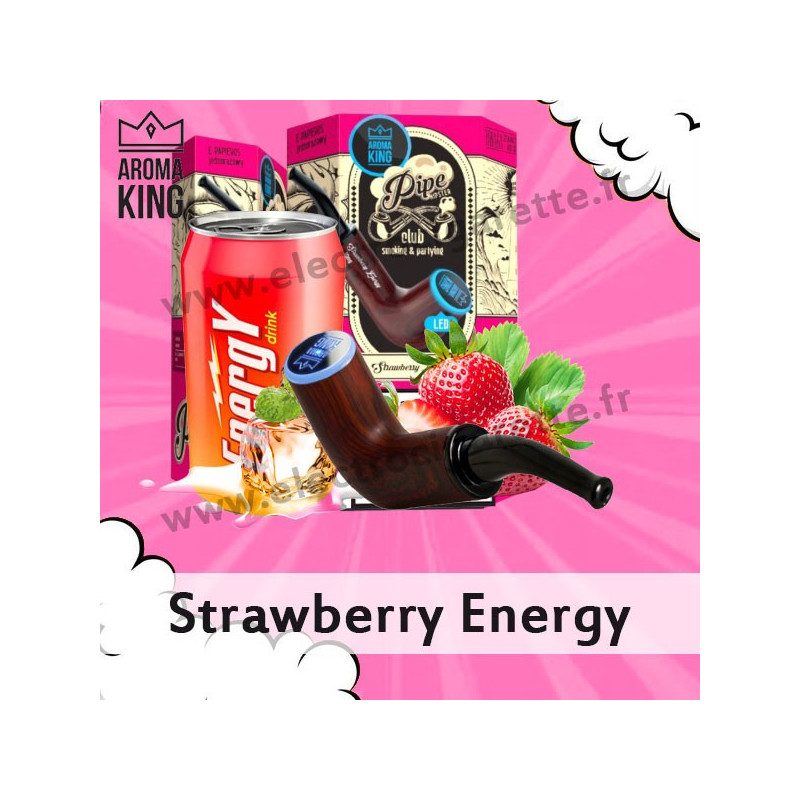 Strawberry Energy - Pipe Hipster - Aroma King - Vape Pen - Cigarette jetable - 700 puffs